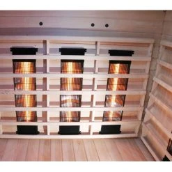 Dewello Infrarotkabine Infrarotsauna LAKEFIELD 140cm X 140cm Inkl. Vollspektrumstrahler, Bodenstrahler -BRB-Lagertechnik Geschäft 8600355400 2468 prod 005