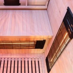 Dewello Infrarotkabine Infrarotsauna HAMLIN 90cm X 90cm Inkl. Vollspektrumstrahler, Bodenstrahler -BRB-Lagertechnik Geschäft 8600355400 2760 prod 005