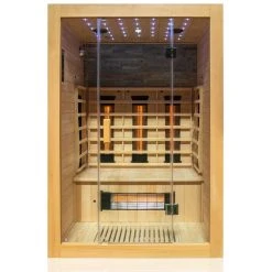 Dewello Infrarotkabine Infrarotsauna MILTON 135cm X 105cm Inkl. Vollspektrumstrahler, Bodenstrahler -BRB-Lagertechnik Geschäft 8600355400 2761 prod 006