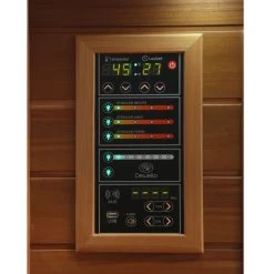 Dewello Infrarotkabine Infrarotsauna PIERSON PRO Zeder 135cm X 105cm Inkl. Vollspektrumstrahler, Bodenstrahler -BRB-Lagertechnik Geschäft 8600355400 2821 prod 004