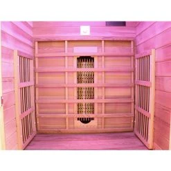 Dewello Infrarotkabine Infrarotsauna TORONTO 102cm X 102cm Inkl. Vollspektrumstrahler, Bodenstrahler -BRB-Lagertechnik Geschäft 8600355400 3200 prod 005