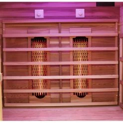 Dewello Infrarotkabine Infrarotsauna TORONTO 127cm X 106cm Inkl. Vollspektrumstrahler, Bodenstrahler -BRB-Lagertechnik Geschäft 8600355400 3201 prod 004