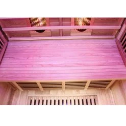 Dewello Infrarotkabine Infrarotsauna TORONTO 127cm X 106cm Inkl. Vollspektrumstrahler, Bodenstrahler -BRB-Lagertechnik Geschäft 8600355400 3201 prod 006