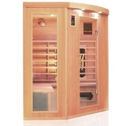 Dewello Infrarotkabine Infrarotsauna HALEY 160cm X 160cm Inkl. Keramikstrahler, Bodenstrahler Und Zubehör -BRB-Lagertechnik Geschäft 8600355400 3213 prod 003