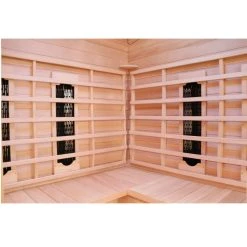 Dewello Infrarotkabine Infrarotsauna HALEY 160cm X 160cm Inkl. Keramikstrahler, Bodenstrahler Und Zubehör -BRB-Lagertechnik Geschäft 8600355400 3213 prod 004