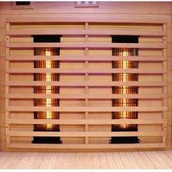 Dewello Infrarotkabine Infrarotsauna KINGSTON 130cm X 105cm Inkl. Vollspektrumstrahler, Bodenstrahler -BRB-Lagertechnik Geschäft 8600355400 3305 prod 006