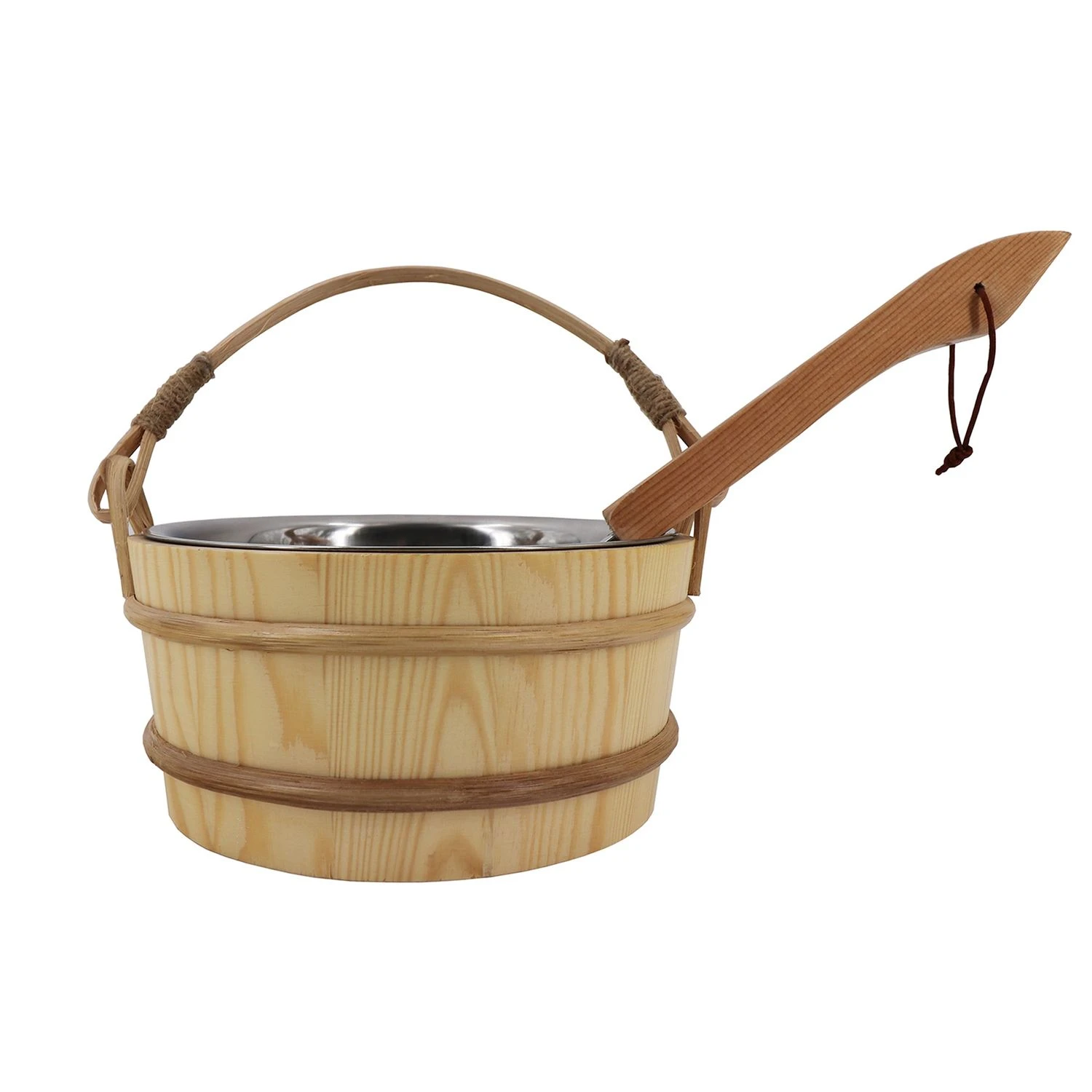 Dewello Saunaeimer Edelstahleinsatz Kelle Aufgussset Saunakübel Aufgusseimer Aufgusskelle Aufgusskübel Metalleimer 3 Dewello Saunaeimer Edelstahleinsatz Kelle Aufgussset Saunakübel Aufgusseimer Aufgusskelle Aufgusskübel Metalleimer – Bild 3