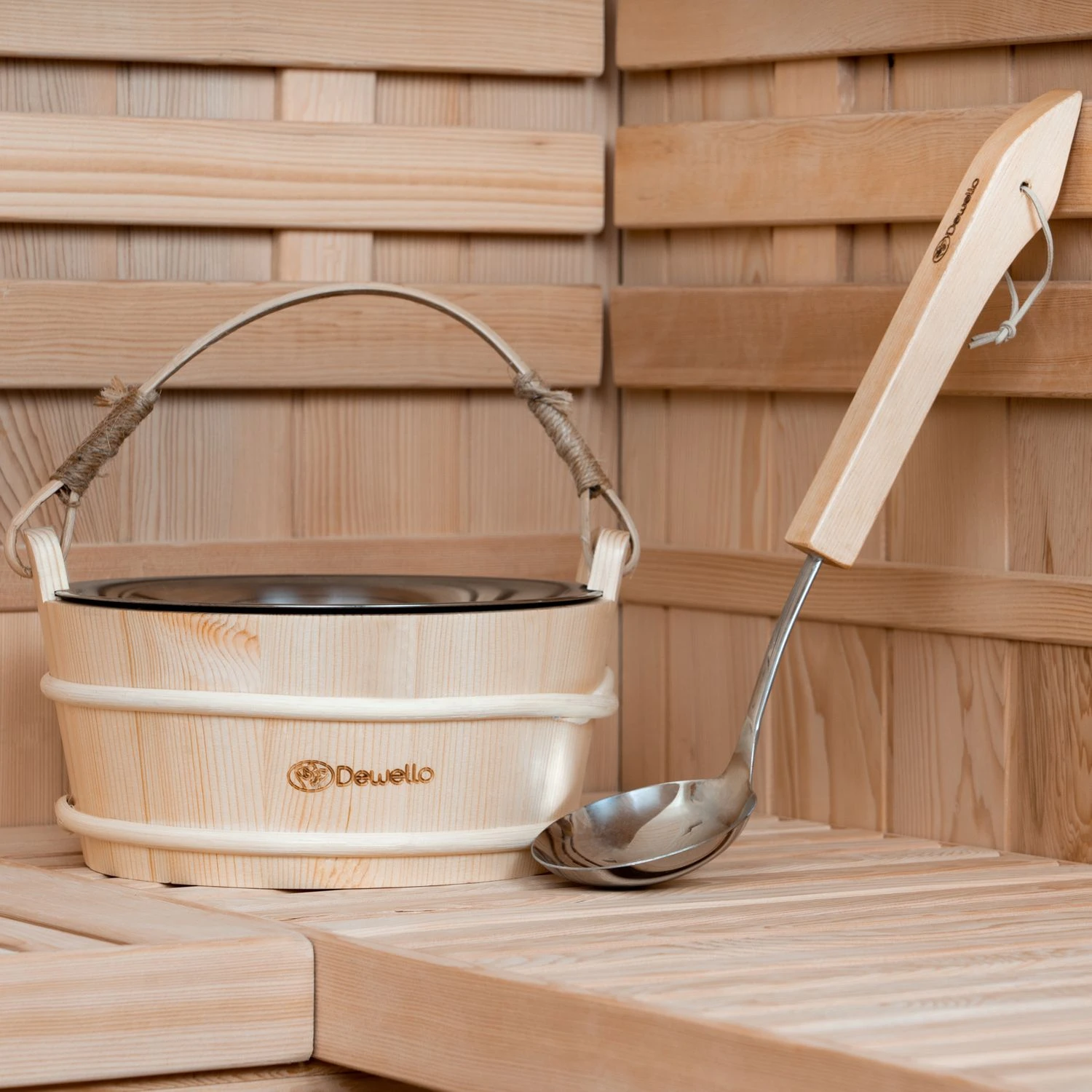 Dewello Saunaeimer Edelstahleinsatz Kelle Aufgussset Saunakübel Aufgusseimer Aufgusskelle Aufgusskübel Metalleimer 5 Dewello Saunaeimer Edelstahleinsatz Kelle Aufgussset Saunakübel Aufgusseimer Aufgusskelle Aufgusskübel Metalleimer – Bild 5