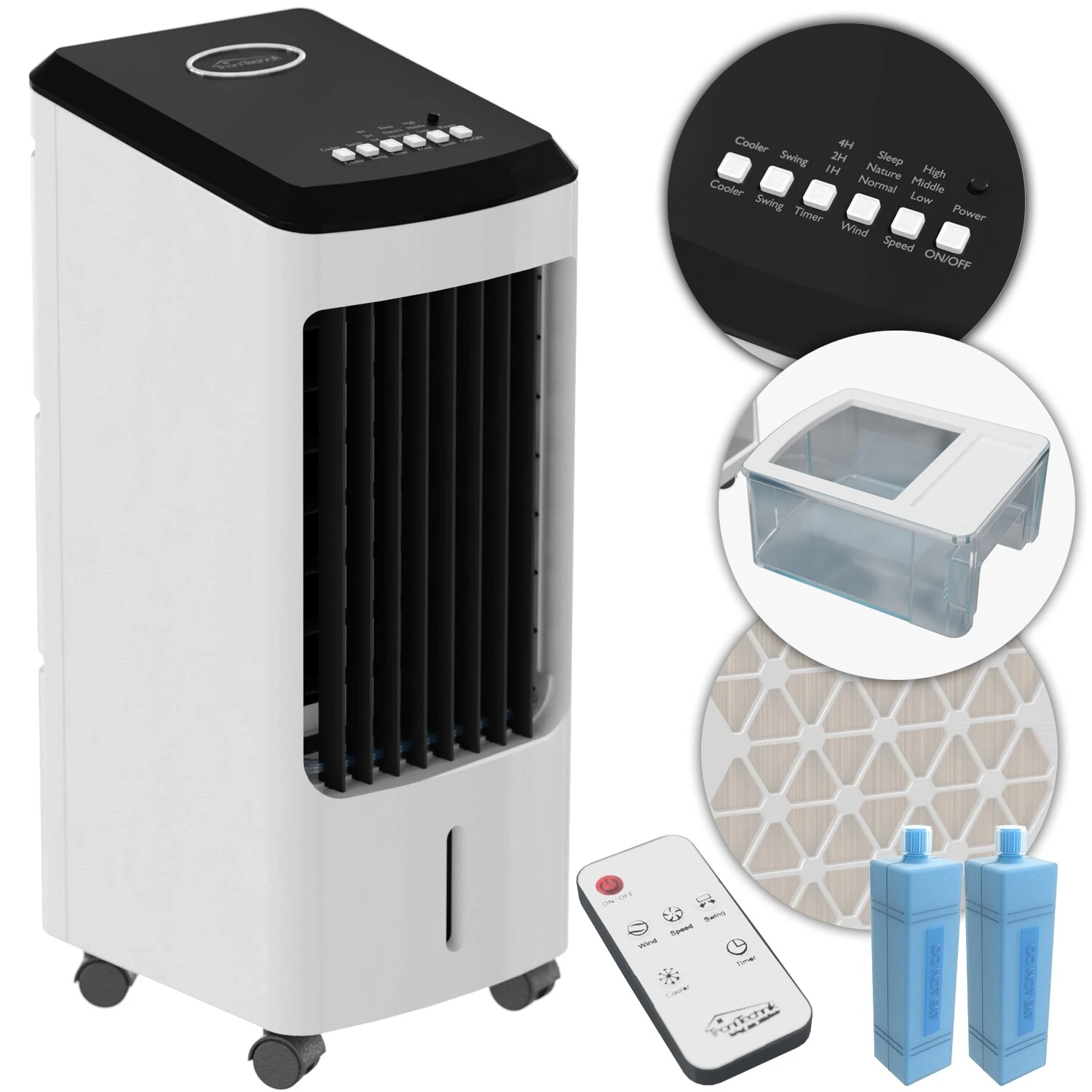 TroniTechnik Mobiles Klimagerät 4in1 Klimaanlage Luftkühler LK03 Ventilator, Inkl. Fernbedienung Und Filter 1 TroniTechnik Mobiles Klimagerät 4in1 Klimaanlage Luftkühler LK03 Ventilator, Inkl. Fernbedienung Und Filter