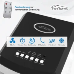 TroniTechnik Mobiles Klimagerät 4in1 Klimaanlage Luftkühler LK03 Ventilator, Inkl. Fernbedienung Und Filter 9 TroniTechnik Mobiles Klimagerät 4in1 Klimaanlage Luftkühler LK03 Ventilator, Inkl. Fernbedienung Und Filter -BRB-Lagertechnik Geschäft 8600355400 3792 prod 004