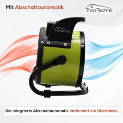 Tronitechnik KH-502 Keramikheizer Heizlüfter Heizung 2.000 Watt, Tragegriff, PTC Keramik, Stufenlose Thermosteuerung -BRB-Lagertechnik Geschäft 8600355400 4033 prod 003