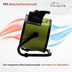 Tronitechnik KH-503 Keramikheizer Heizlüfter Heizung 3.000 Watt, Mit Tragegriff, PTC Keramik, Stufenlose Thermosteuerung -BRB-Lagertechnik Geschäft 8600355400 4034 prod 005