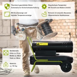 Tronitechnik TT-HK-243 Diesel Heizkanone Dieselkanone Heizlüfter 30kW Mit Tragegriff Und Rädern -BRB-Lagertechnik Geschäft 8600355400 4038 prod 005