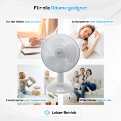 TroniTechnik Tischventilator Ventilator Lüfter TV02 40W, Inkl. Oszillation 10 TroniTechnik Tischventilator Ventilator Lüfter TV02 40W, Inkl. Oszillation -BRB-Lagertechnik Geschäft 8600355400 4101 prod 005