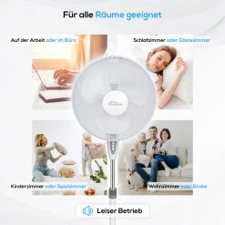 TroniTechnik Standventilator Ventilator Lüfter SV04 40cm, Inkl. Oszillation -BRB-Lagertechnik Geschäft 8600355400 4102 prod 005