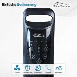 TroniTechnik Turmventilator Standventilator Lüfter TUV03 94,5cm, Inkl. Oszillation, Timer -BRB-Lagertechnik Geschäft 8600355400 4106 prod 003