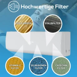 TroniTechnik Dalvik II Split Inverter Klimagerät Klimaanlage Mit 9000 BTU, Inkl. Zubehör -BRB-Lagertechnik Geschäft 8600355400 4653 prod 006