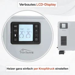 Tronitechnik TT-KH-102 Heizgerät Konvektor Radiator Heizung Stufenlose Thermosteuerung (1000W / 1.300W / 2.300W) -BRB-Lagertechnik Geschäft 8600355400 5447 prod 004