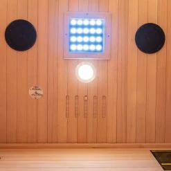 Dewello Infrarotkabine Infrarotsauna CALGARY 115cm X 105cm Inkl. Vollspektrumstrahler, Bodenstrahler -BRB-Lagertechnik Geschäft 8600355400 5480 prod 004