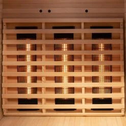 Dewello Infrarotkabine Infrarotsauna CALGARY 115cm X 105cm Inkl. Vollspektrumstrahler, Bodenstrahler -BRB-Lagertechnik Geschäft 8600355400 5480 prod 006