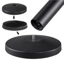 Yaheetech 2 Stück Absperrständer 2m Gurtlänge, Personenleitsystem Absperrständer Absperrband Absperrpfosten, Rot -BRB-Lagertechnik Geschäft 8600357600 A90 90 prod 002