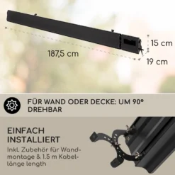 Blumfeldt Cosmic Beam Smart 30 Infrarot-Heizstrahler 3000W App-Steuerung Fernbedienung -BRB-Lagertechnik Geschäft 8600359300 12878 prod 005