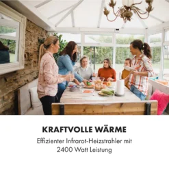 Blumfeldt Cosmic Beam Smart 24 Infrarot-Heizstrahler 2400W App-Steuerung Fernbedienung 8 Blumfeldt Cosmic Beam Smart 24 Infrarot-Heizstrahler 2400W App-Steuerung Fernbedienung -BRB-Lagertechnik Geschäft 8600359300 12879 prod 003