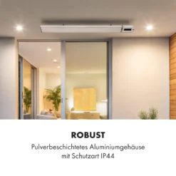 Blumfeldt Cosmic Beam Smart 24 Infrarot-Heizstrahler 2400W App-Steuerung Fernbedienung 10 Blumfeldt Cosmic Beam Smart 24 Infrarot-Heizstrahler 2400W App-Steuerung Fernbedienung -BRB-Lagertechnik Geschäft 8600359300 12879 prod 005