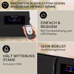 Blumfeldt Cosmic Beam Smart 24 Infrarot-Heizstrahler 2400W App-Steuerung Fernbedienung 11 Blumfeldt Cosmic Beam Smart 24 Infrarot-Heizstrahler 2400W App-Steuerung Fernbedienung -BRB-Lagertechnik Geschäft 8600359300 12880 prod 006