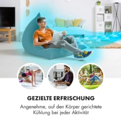 Klarstein Silent Storm Standventilator 16"(41cm) 5-Blatt 32 DB Min.25,8W Schwarz 10 Klarstein Silent Storm Standventilator 16"(41cm) 5-Blatt 32 DB Min.25,8W Schwarz -BRB-Lagertechnik Geschäft 8600359300 9571 prod 005