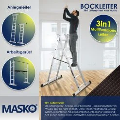 Masko® Baugerüst Alugerüst Gerüst ? Alu ? Leiter ? Arbeitsgerüst ? Arbeitsbühne | Bis 150 KG Belastbar | Anti-Rutsch Beschichtet | Gerüstleiter | GS Geprüft (EN 131) 9 Masko® Baugerüst Alugerüst Gerüst ? Alu ? Leiter ? Arbeitsgerüst ? Arbeitsbühne | Bis 150 KG Belastbar | Anti-Rutsch Beschichtet | Gerüstleiter | GS Geprüft (EN 131) -BRB-Lagertechnik Geschäft 8600364700 13523 prod 004 scaled
