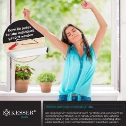 KESSER® Fliegenschutzgitter Für Fenster Mit Aluminium Rahmen Fliegengitter Fliegenschutz Insektenschutz , Mückengitter , Moskitonetz , Spannrahmen , Ohne Bohren Und Schrauben -BRB-Lagertechnik Geschäft 8600364700 20742 prod 005 scaled