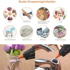 TACKLIFE GGO20AC, Mini Heißklebepistole, 20W 50 EVA Klebestifte, Flexibler Auslöser Überhitzungsschutz Hohe Temperatur, Schnelles Aufwärmen, Schnelles Basteln/Reparieren 10 TACKLIFE GGO20AC, Mini Heißklebepistole, 20W 50 EVA Klebestifte, Flexibler Auslöser Überhitzungsschutz Hohe Temperatur, Schnelles Aufwärmen, Schnelles Basteln/Reparieren -BRB-Lagertechnik Geschäft 8600367000 2328 prod 005