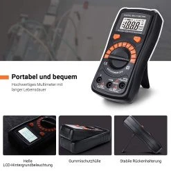 TACKLIFE DM02A, Digital Multimeter Automatisch , Mit Berührungslose Spannungserkennung, Beleuchtetem LCD-Display, Spannungs-, Strom- Und Durchgangsprüfung, Für Zuhause Und Schule 8 TACKLIFE DM02A, Digital Multimeter Automatisch , Mit Berührungslose Spannungserkennung, Beleuchtetem LCD-Display, Spannungs-, Strom- Und Durchgangsprüfung, Für Zuhause Und Schule -BRB-Lagertechnik Geschäft 8600367000 2329 prod 003