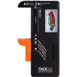TACKLIFE MBT01, Klassischer Batterietester Für AAA, AA, C, D, 1,5V, 9V Und Andere Batterien, Ideal Für Den Hausgebrauch
