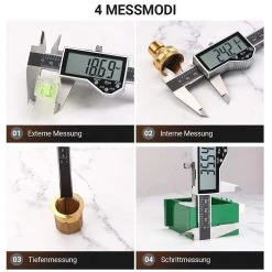 TACKLIFE DC04, Messschieber Digital Schieblehre, 150mm / 6 Zoll Mit Zoll/Millimeter, IP54 Wasserdicht Hochpräzise Schieblehre Aus Edelstahl(0,01 Mm) Für Heimgebrauch Und Professionelle Messung -BRB-Lagertechnik Geschäft 8600367000 2338 prod 003