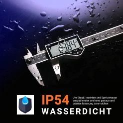 TACKLIFE DC04, Messschieber Digital Schieblehre, 150mm / 6 Zoll Mit Zoll/Millimeter, IP54 Wasserdicht Hochpräzise Schieblehre Aus Edelstahl(0,01 Mm) Für Heimgebrauch Und Professionelle Messung -BRB-Lagertechnik Geschäft 8600367000 2338 prod 004