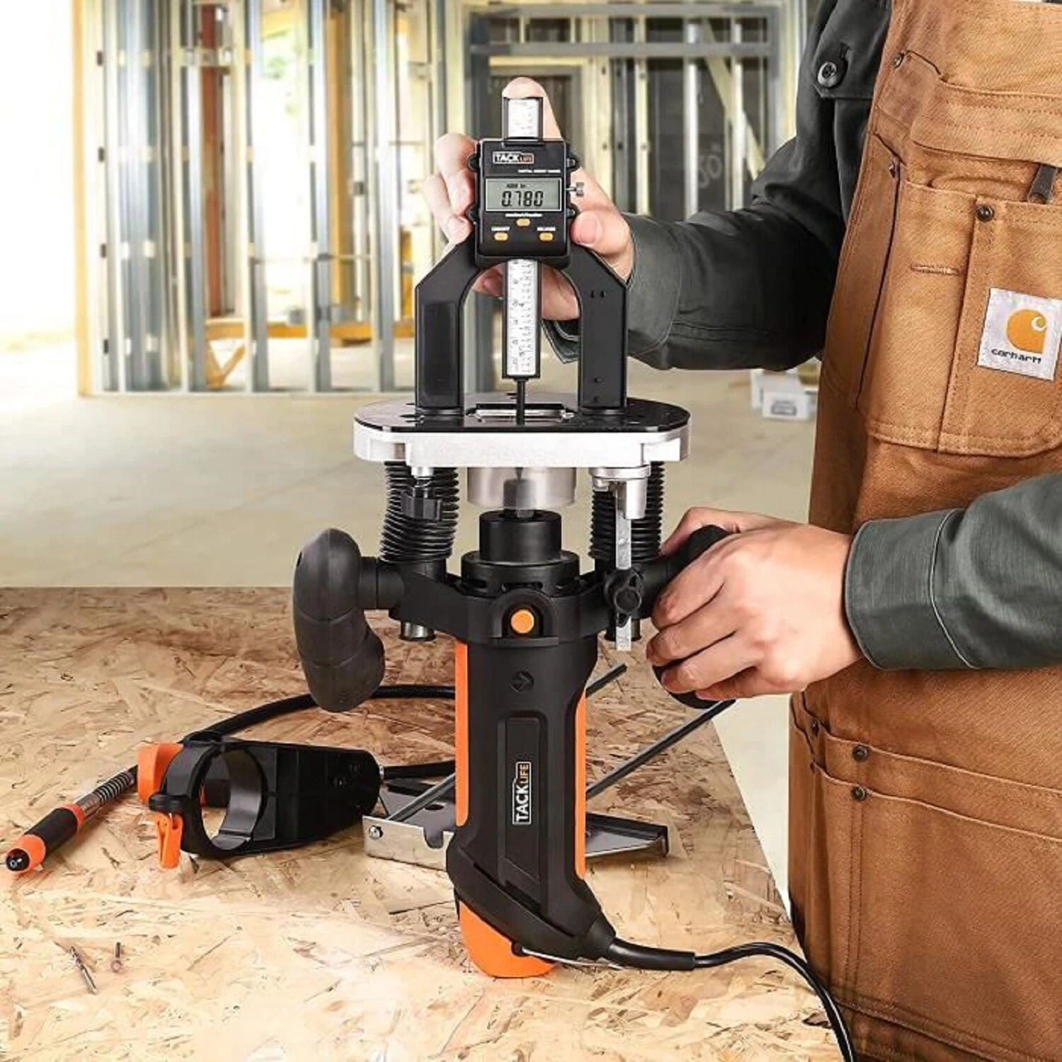 TACKLIFE MDG01, Digitaler Tiefenmesser, 80 Mm Tiefenmesser, Messwerkzeug Mit LCD-Digitalanzeige Für Zimmerei 4 TACKLIFE MDG01, Digitaler Tiefenmesser, 80 Mm Tiefenmesser, Messwerkzeug Mit LCD-Digitalanzeige Für Zimmerei – Bild 4