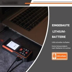 TACKLIFE S5-40, Laser Entfernungsmesser Mit Aufladbare Lithiumbatterie, Messbreich 0,05~40m/±2mm, LCD Hintergrundbeleuchtung, M/In/Ft 99 Datenspeicherfunktion 9 TACKLIFE S5-40, Laser Entfernungsmesser Mit Aufladbare Lithiumbatterie, Messbreich 0,05~40m/±2mm, LCD Hintergrundbeleuchtung, M/In/Ft 99 Datenspeicherfunktion -BRB-Lagertechnik Geschäft 8600367000 2362 prod 004