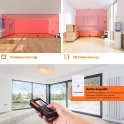 TACKLIFE S5-40, Laser Entfernungsmesser Mit Aufladbare Lithiumbatterie, Messbreich 0,05~40m/±2mm, LCD Hintergrundbeleuchtung, M/In/Ft 99 Datenspeicherfunktion 10 TACKLIFE S5-40, Laser Entfernungsmesser Mit Aufladbare Lithiumbatterie, Messbreich 0,05~40m/±2mm, LCD Hintergrundbeleuchtung, M/In/Ft 99 Datenspeicherfunktion -BRB-Lagertechnik Geschäft 8600367000 2362 prod 005