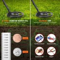 Tacklife MMD05, Metalldetektor, Einstellbarer, Hochpräziser, Wasserdichter Strand-Metallsucher (41 "-53") Mit DISC-Modus, Pinpoint-Funktion, 4-Farben-LED-Licht, Für Erwachsene Und Kinder -BRB-Lagertechnik Geschäft 8600367000 2399 prod 004