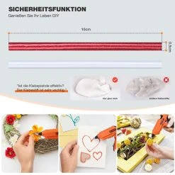 TACKLIFE GGO21AC Mini Heißklebepistole 30W, 60pcs Klebesticks, Flexibler Auslöser Überhitzungsschutz Hochtemperatur, Basteln/Schnellreparaturen. 9 TACKLIFE GGO21AC Mini Heißklebepistole 30W, 60pcs Klebesticks, Flexibler Auslöser Überhitzungsschutz Hochtemperatur, Basteln/Schnellreparaturen. -BRB-Lagertechnik Geschäft 8600367000 2406 prod 004