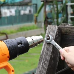 TACKLIFE HGP73AC, Heißluftpistole, Heißluftpistole 50-600?, Präzisions-Temperaturkontrolle über Wählscheibe Mit 3 Einstellungen, 4 Düsen Zum Entfernen Von Farbe/Rohrbiegen/Schrumpfen Von PVC. -BRB-Lagertechnik Geschäft 8600367000 2419 prod 006