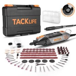 TACKLIFE RTSL50AC, Rotierendes Werkzeug Mit Universalfutter, Multifunktionswerkzeug 135W Kit Mit 150 Zubehörteilen Mit 6 Geschwindigkeitsstufen Einstellungen(35000rpmMax) Ideal Zum Schneiden / Skulpturieren / Polieren/DIY.