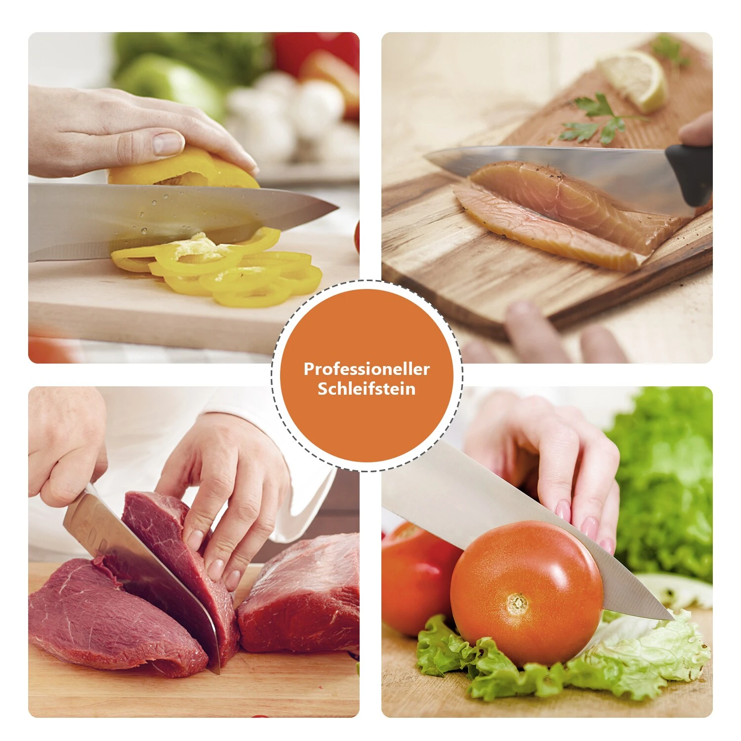 TACKLIFE Wetzstein, Körnung 1000/6000, Doppelseitiger Wetzstein, Weißer Korund, Rutschfeste Silikonrückseite, HSS1A 5 TACKLIFE Wetzstein, Körnung 1000/6000, Doppelseitiger Wetzstein, Weißer Korund, Rutschfeste Silikonrückseite, HSS1A – Bild 5