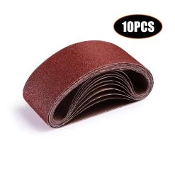 TACKLIFE ASB01A Schleifband 3×18-Zoll 10-Pack (2 Stücke Mit 40, 60, 80, 100, 120 Körnung)