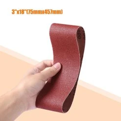 TACKLIFE ASB01A Schleifband 3×18-Zoll 10-Pack (2 Stücke Mit 40, 60, 80, 100, 120 Körnung) -BRB-Lagertechnik Geschäft 8600367000 2606 prod 003