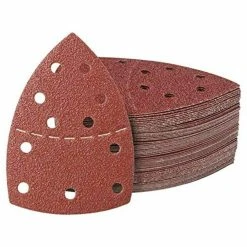 TACKLIFE ASD02C Schleifblätter Für Bosch Multischleifer PSM 100A, PSM 200 AES, PSM 18 Und Alle Oszillierenden Multitools Sortiert 10 Stück 40/60/80/120/180/240 Körnung