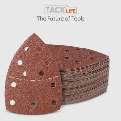 TACKLIFE ASD02C Schleifblätter Für Bosch Multischleifer PSM 100A, PSM 200 AES, PSM 18 Und Alle Oszillierenden Multitools Sortiert 10 Stück 40/60/80/120/180/240 Körnung -BRB-Lagertechnik Geschäft 8600367000 2608 prod 003