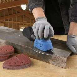 TACKLIFE ASD02C Schleifblätter Für Bosch Multischleifer PSM 100A, PSM 200 AES, PSM 18 Und Alle Oszillierenden Multitools Sortiert 10 Stück 40/60/80/120/180/240 Körnung -BRB-Lagertechnik Geschäft 8600367000 2608 prod 004